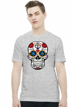 Koszulka z czaszką folk sugar skull