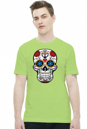 Koszulka z czaszką folk sugar skull