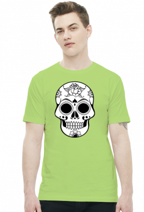 Koszulka z czaszka folk 2
