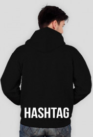 Hashtag bluza męska rozpinana czarna