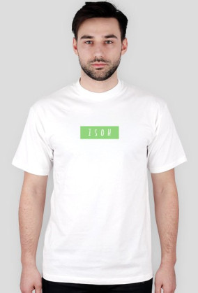 LIME/WHITE BOX LOGO TEE