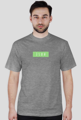 LIME/WHITE BOX LOGO TEE