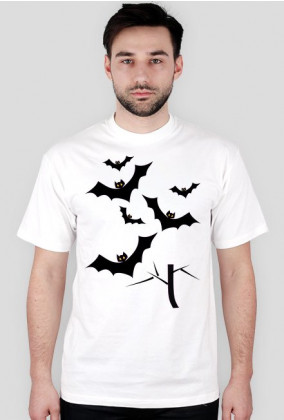T-Shirt Halloween Nietoperze