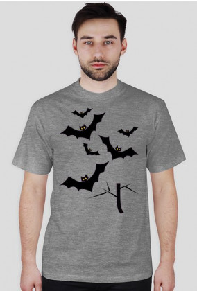 T-Shirt Halloween Nietoperze