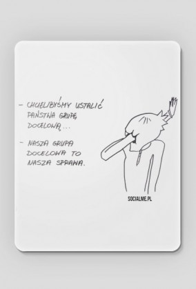 Grupa docelowa podkładka pod mysz