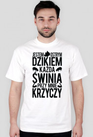 "Ostry Dzik" Czarny nadruk