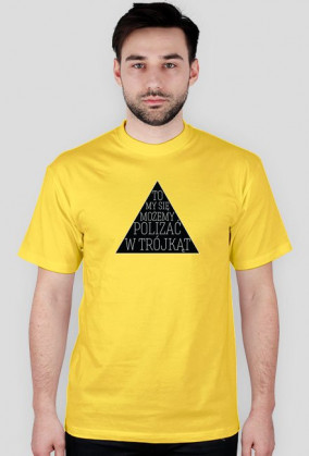 "Trójkąt" Czarny nadruk