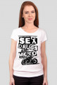 Sex drugs and motorcycles! koszulka damska z dekoltem