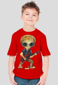 T-shirt dziecięcy Alien - gitara