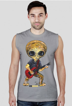 Koszulka bez rękawów męska Alien - Gitara