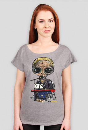 T-shirt damski Alien - klawisze