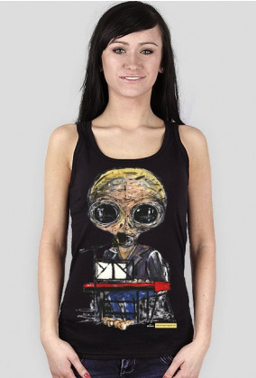 Koszulka bez rękawów damska Alien - Klawisze