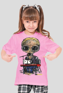 T-shirt dziecięcy Alien - Klawisze