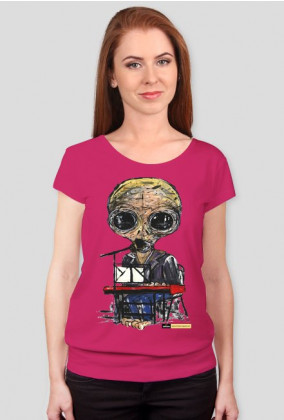 T-shirt damski Alien - Klawisze