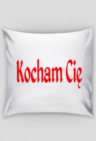 Poduszka z Logo " Kocham Cię"