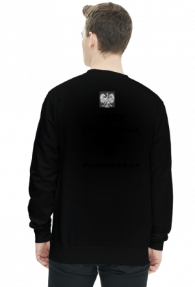 bluza z nadrukiem polska biała