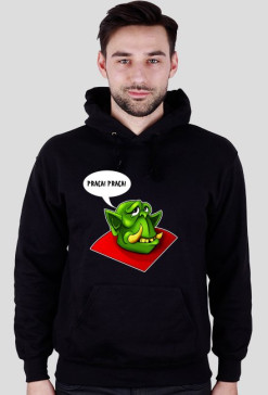 Bluza z kapturem męska Warcraft Peon wersja z jasną obwódką
