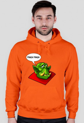 Bluza męska z kapturem Warcraft Peon wersja z czarną obwódką