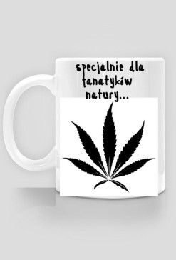 kubek ze ŚLICZNYM listkiem...