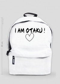 Plecak z napisem I am Otaku