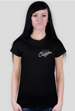 Koszulka czarna CASANDRA #2 (logo przód i tył)