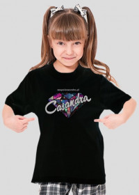 Koszulka czarna CASANDRA #2 (logo przód)