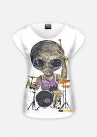 Alien Perkusja Full Print koszulka damska