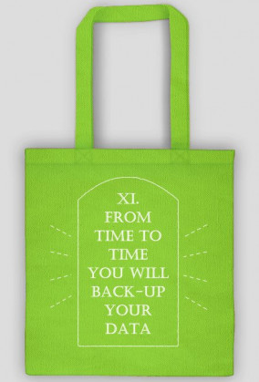 god said you will back-up your data BAG