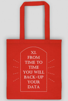 god said you will back-up your data BAG
