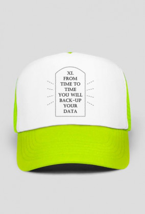 god said you will back-up your data cap