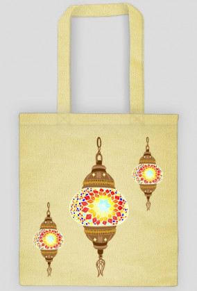 Lampa arabska. Torba bawełniana