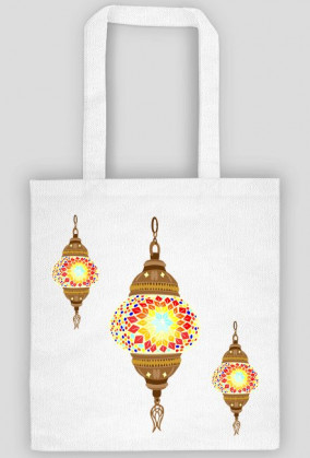 Lampa arabska. Torba bawełniana