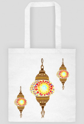Lampa arabska. Torba bawełniana