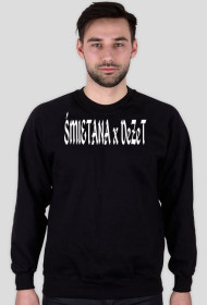 Czarna Bluza Śmietana x DeZeT