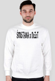 Biała Bluza Śmietana x DeZeT