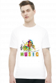 koszulka z nadrukiem Music