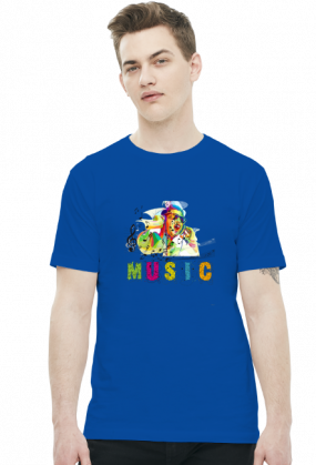 koszulka z nadrukiem Music