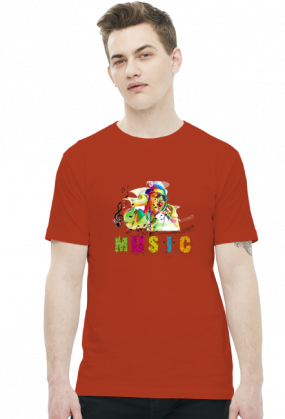 koszulka z nadrukiem Music
