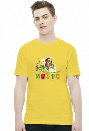 koszulka z nadrukiem Music