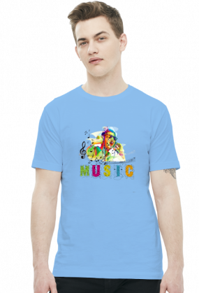 koszulka z nadrukiem Music