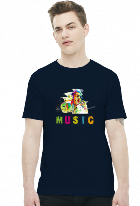 koszulka z nadrukiem Music