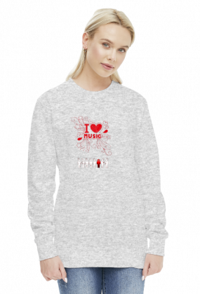 bluza z nadrukiem Bluza Polish Love