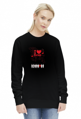 bluza z nadrukiem Bluza Polish Love