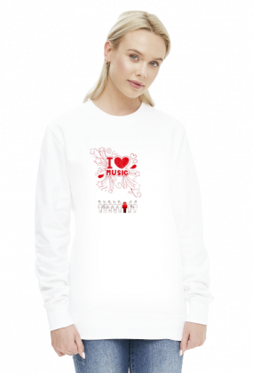 bluza z nadrukiem Bluza Polish Love