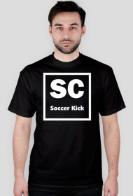 Koszulka Czarna Logo - Soccer Kick