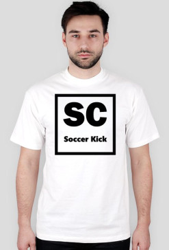 Koszulka Biała Logo - Soccer Kick