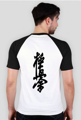 Koszulka z czarnymi rękawami - Kanji Karate Kyokushin