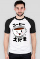 Koszulka męska - "Kocham kawę" po japońsku
