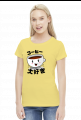T-shirt damski - "Kocham kawę" po japońsku