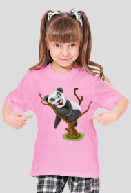 Koszulka dziecięca - Panda na drzewie - STYLOWAKOSZULA.CUPSELL.PL – KOSZULKI I KUBKI NA PREZENT, NIETYPOWE I SMIESZNE KOSZULKI